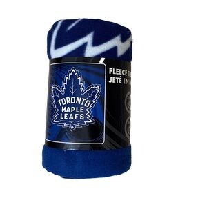 ⭐️ NWT- NHL Toronto Maple Laefs Blue and White Fleece Throw